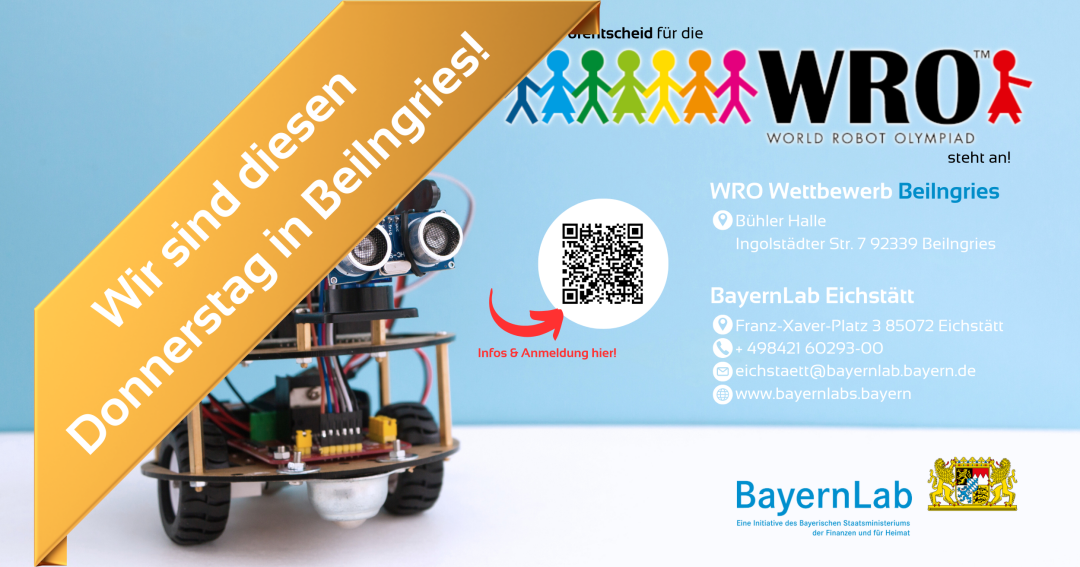 Werbeposter für die WRO in Eichstätt mit Meldung